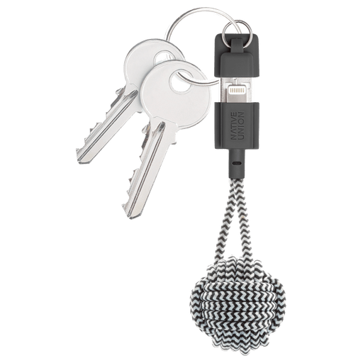 Native Union Key Data Cable USB A to Lightning Zebra
