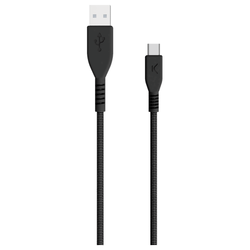 Image of itStyle Ladekabel USB C on USB 1m Schwarz Schwarz