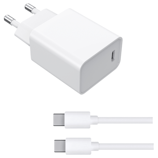 Image of itStyle Basic Ladegerät 220V USB C 20W separates Kabel Weiss Weiss
