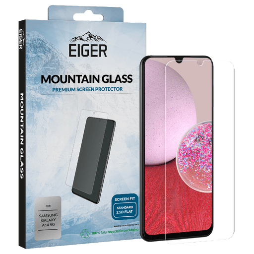 Eiger Galaxy A14 2.5D Glass Screen Protector