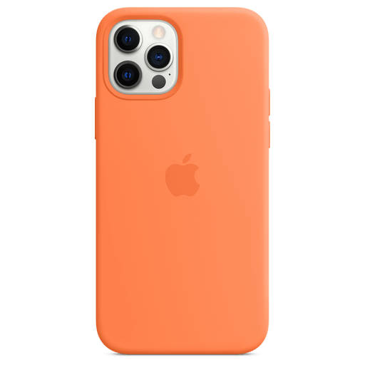 Image of Apple iPhone 12/12 Pro Handyhülle Silikon mit MagSafe Kumquat Orange