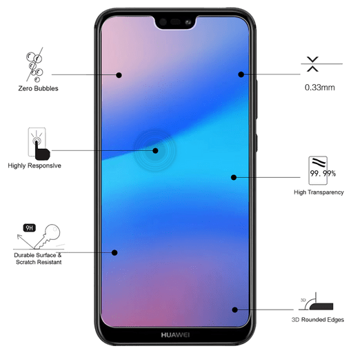 Image of Eiger Huawei P20 lite Display-Schutzfolie Glas Flach