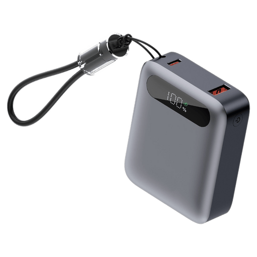 itStyle 10000mAh Powerbank Mini with Display Grey