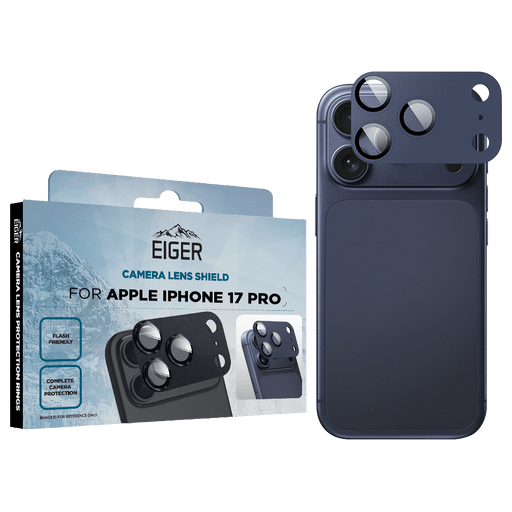 Eiger iPhone 17 Pro Glas Camera Protector Deep Blue