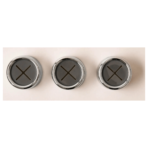 AK Kisten Basics Round Towel Holder Silver 3pc