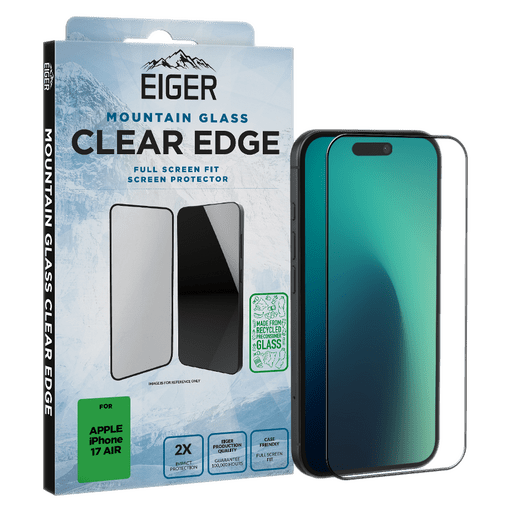 Eiger iPhone Air Clear Edge Display-Schutzglas (Full Screen Fit)