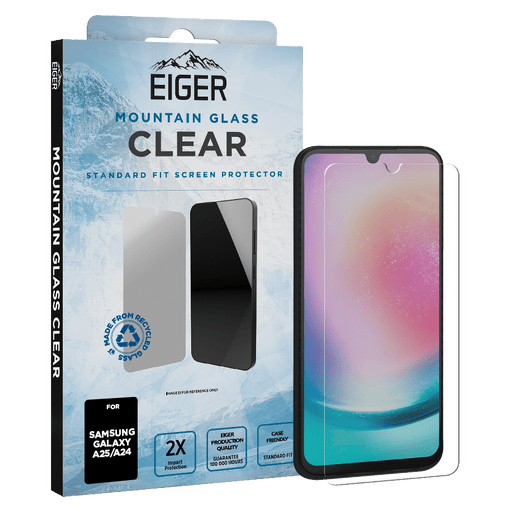 Eiger Galaxy A25 Clear Glass Screen Protector