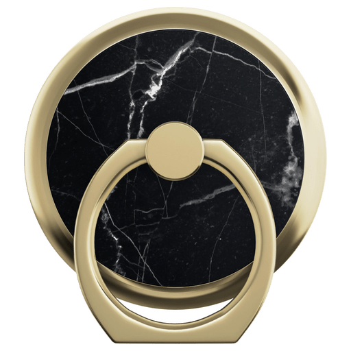 Image of iDeal of Sweden Magnetic Selfie Ring Marble Black Schwarz