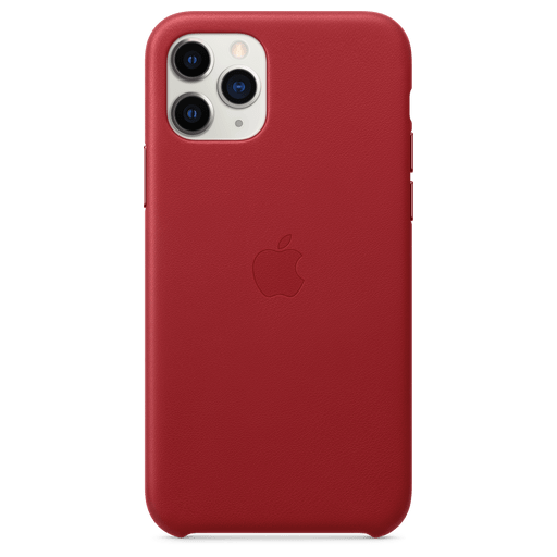 Image of Apple iPhone 11 Pro Handyhülle Leder Rot Rot