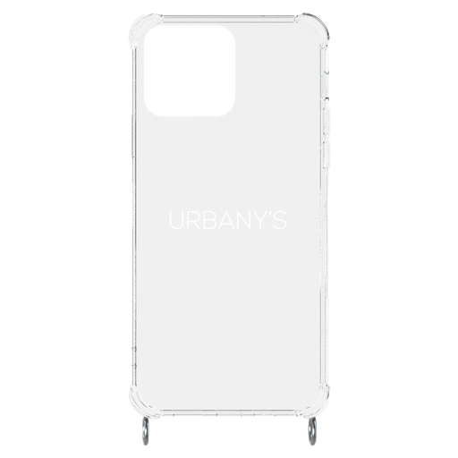 Urbany's iPhone 15 Pro Necklace Silicone Backcover Transpare