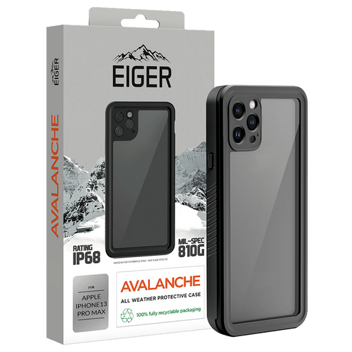 Eiger iPhone 13 Pro Max Avalanche 360 Backcover Black