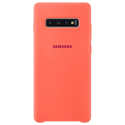 Image of Samsung Galaxy S10+ Handyhülle Silikon Korall Orange