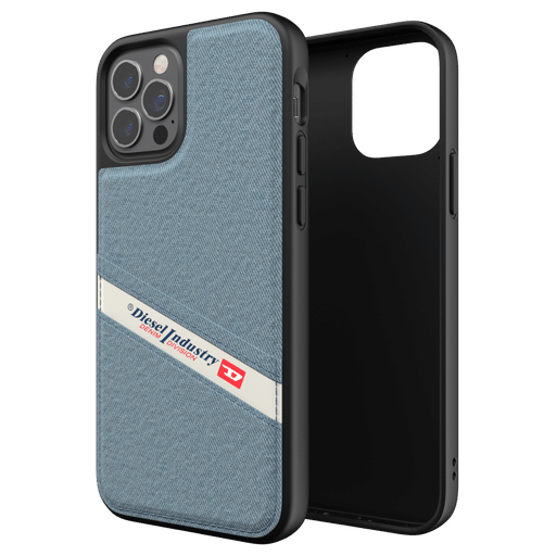 Image of Diesel iPhone 12/12 Pro Handyhülle Denim Jeans blau Blau