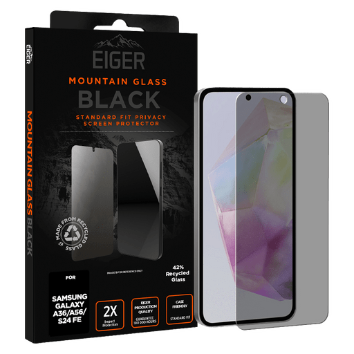 Eiger Galaxy A36/A56/S24 FE Display-Schutzglas Privacy