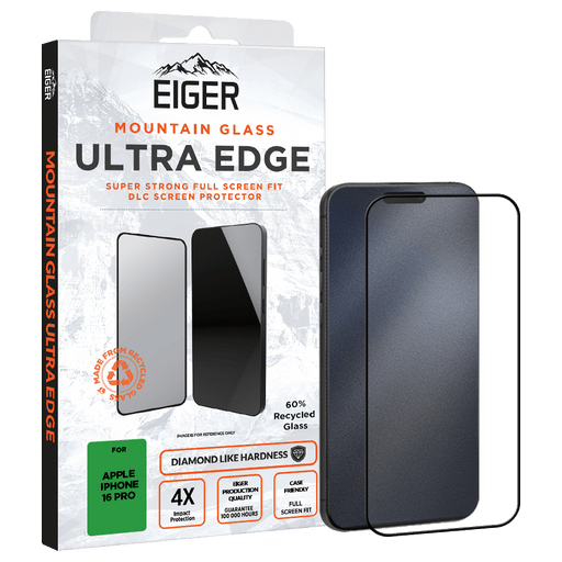 Eiger iPhone 16 Pro/17/17 Pro Ultra Edge Glass Screen Protec
