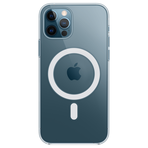 Image of Apple iPhone 12/12 Pro Handyhülle Silikon mit MagSafe Transparent Transparent