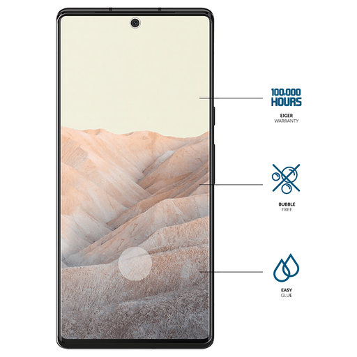 Image of Eiger Google Pixel 6 Pro 3D Glas Displayschutzfolie Transparent