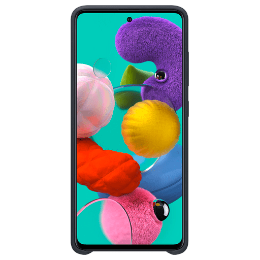 Image of Samsung Galaxy A51 Handyhülle Silikon Schwarz Schwarz