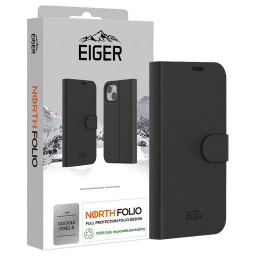 Eiger Google Pixel 8 North Folio Bookcover Black
