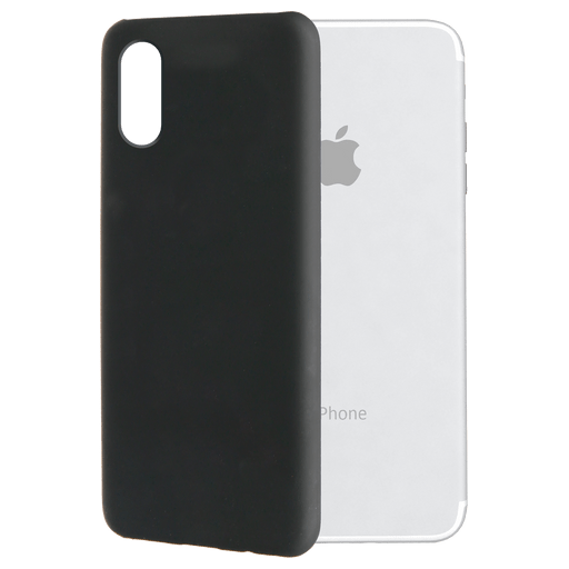 Image of itStyle iPhone X/Xs Handyhülle Silikon Schwarz Schwarz