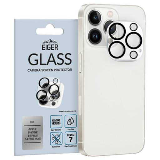 Eiger iPhone 14 Pro/14 Pro Max protective 3D Glas camera cl