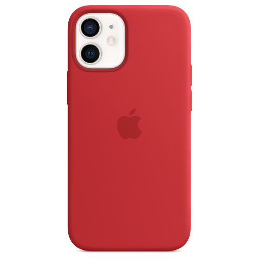 Image of Apple iPhone 12 mini Handyhülle Silikon mit MagSafe Rot Rot