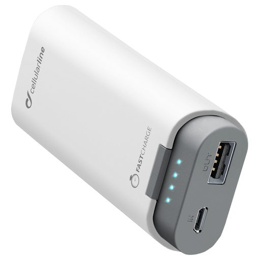 Image of cellularline Powerbank 5200 mAh Fast Charge Weiss Weiss