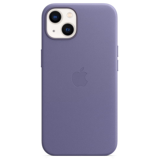 Image of Apple iPhone 13 Handyhülle Leder mit MagSafe Violett Violett