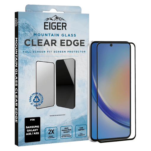 Eiger Galaxy A35/A55 Clear Edge 3D Glass Screen Protector
