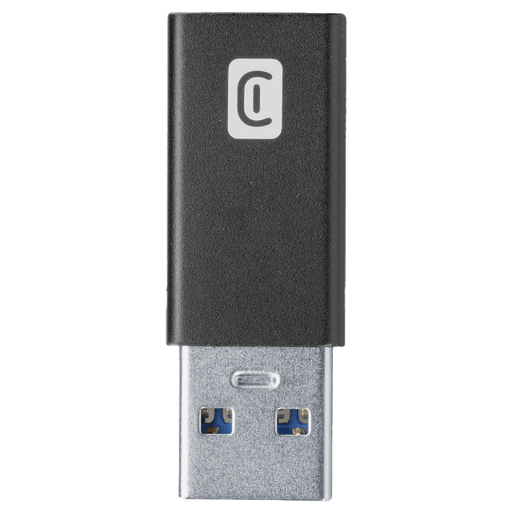 cellularline Car Adapter USB-C to USB-A Black