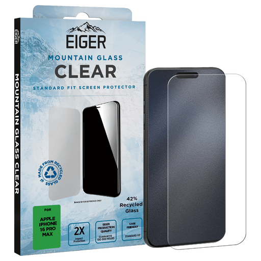 Eiger iPhone 16 Pro Max/17 Pro Max Clear Glass Screen Protec