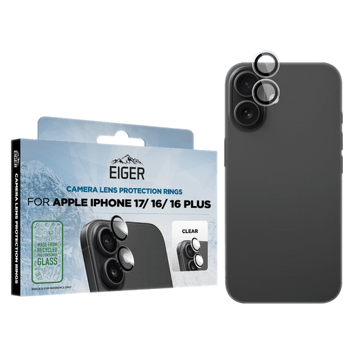 Eiger iPhone 17/16/16 Plus Mountain Glas Camera Ring Protect