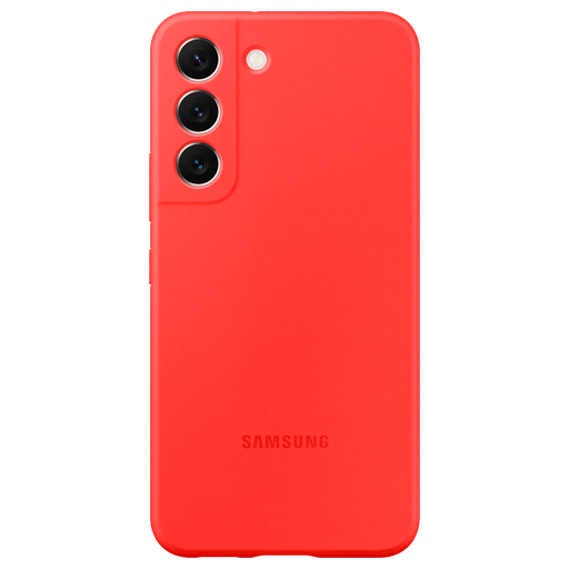 Image of Samsung Galaxy S22 Silikon Handyhülle Koralle Rot