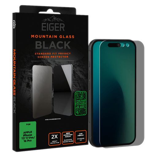 Eiger iPhone 17/17 Pro/16 Pro Glass Screen Protector Privacy