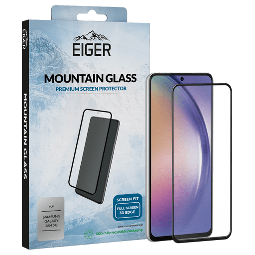 Eiger Galaxy A54/S23 FE Clear Edge Display-Schutzglas (Full Screen Fit)