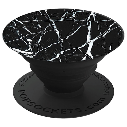 Image of PopSocket Back Holder Marble Schwarz Schwarz