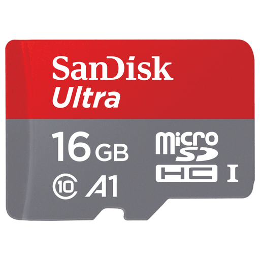Image of San Disk Ultra Micro SDXC Speicherkarte 16 GB 98MB/s Android Rot