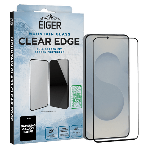 Eiger Galaxy S25 FE Clear Edge 3D Glass Screen Protector