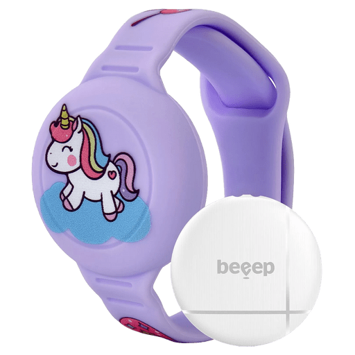 Beeep Kinder-Armband Tracker Unicorn für Apple Find My und Android