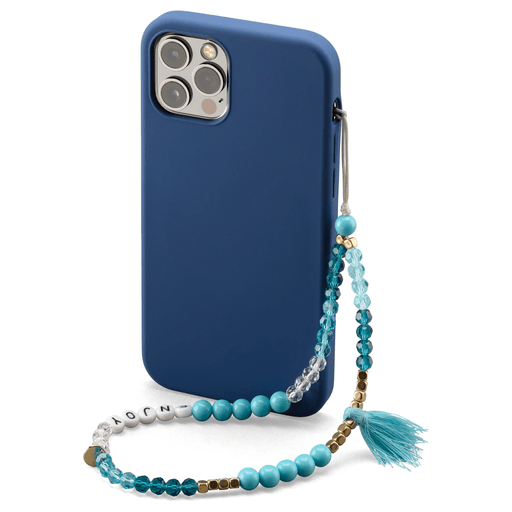 Image of Phone Strap Smartphone Kette Blau kurz Blau