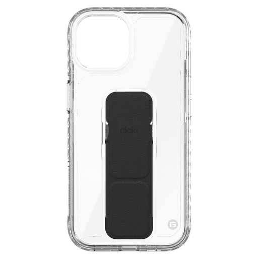 CLCKR iPhone 15 Stand and Grip Backcover Transparent
