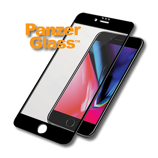 Image of Panzer Glass iPhone 6, 7, 8 Display-Schutzfolie 3D Glas Schwarz