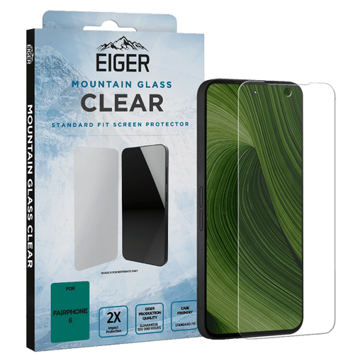 Eiger Fairphone 6 Clear Display-Schutzglas (Standard Fit)