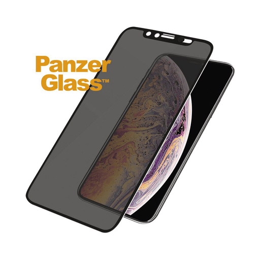 Image of Panzer Glass iPhone Xs Max Display-Schutzfolie Privacy Cam Slider schwarz Schwarz