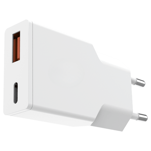itStyle Slim Charger USB-A & USB-C GAN 30W White
