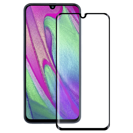 Image of Eiger Galaxy A40 Display-Schutzfolie 3D Glas Schwarz Transparent