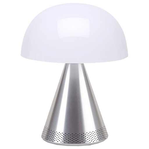 Image of Lexon Mina L Lampe mit integriertem Bluetooth Lautsprecher Silber Silber