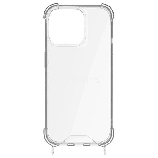 Urbany's iPhone 16 Pro Necklace Silicone Backcover transpare