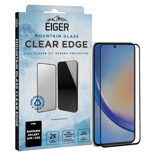 Eiger Galaxy A35/A55 Clear Edge Display-Schutzglas (Full Screen Fit)