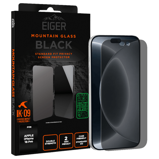 Eiger iPhone 18 Pro Display-Schutzglas Privacy